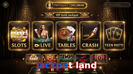 Main screen of Jackpot Land casino page for PK players