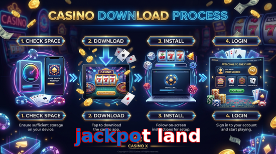 Game list for Jackpot Land download section