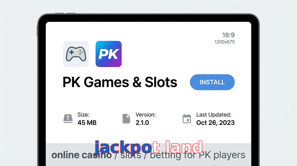 Game list for Jackpot Land gameapk section