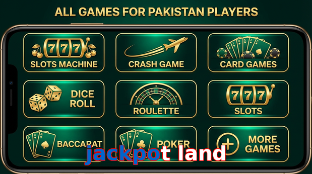 Main screen of Jackpot Land games page for PK players
