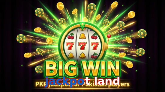 Big win animation on Jackpot Land slot game
