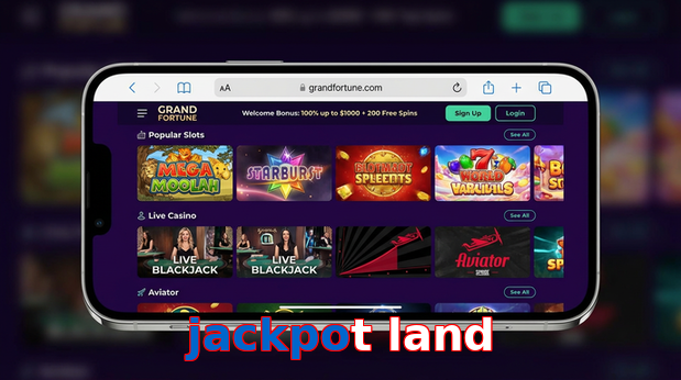 Main screen of Jackpot Land ios page for PK players
