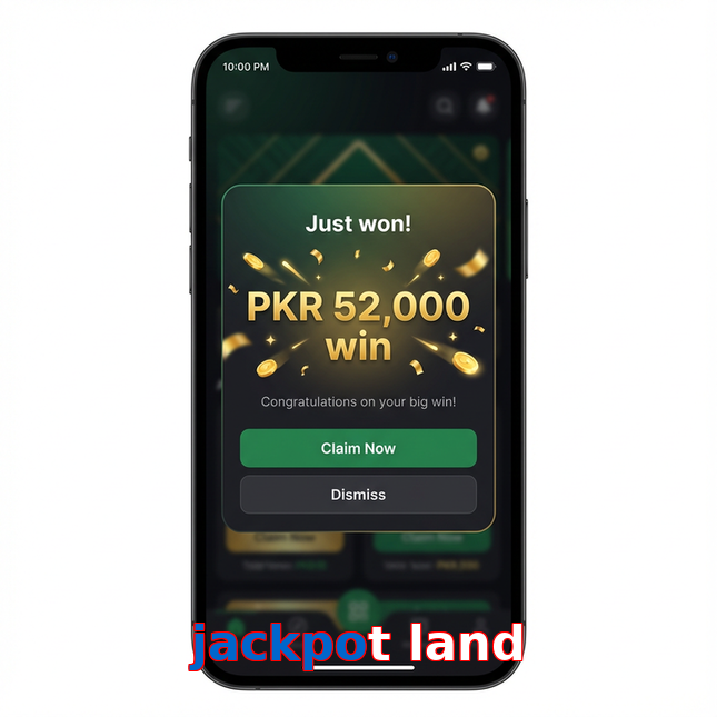Main screen of Jackpot Land win page for PK players